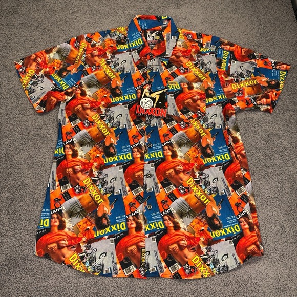 Other - Dixxon Flannel Co The Articles Shirt Mens‎ Medium Orange Pin Up Magazine Party